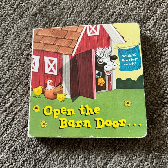 Toys Childrens Board Book Open The Barn Door By Christopher